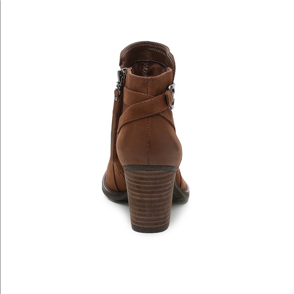 Sam Edelman Brown Leather Ankle Bootie Size 10 - Picture 4 of 8